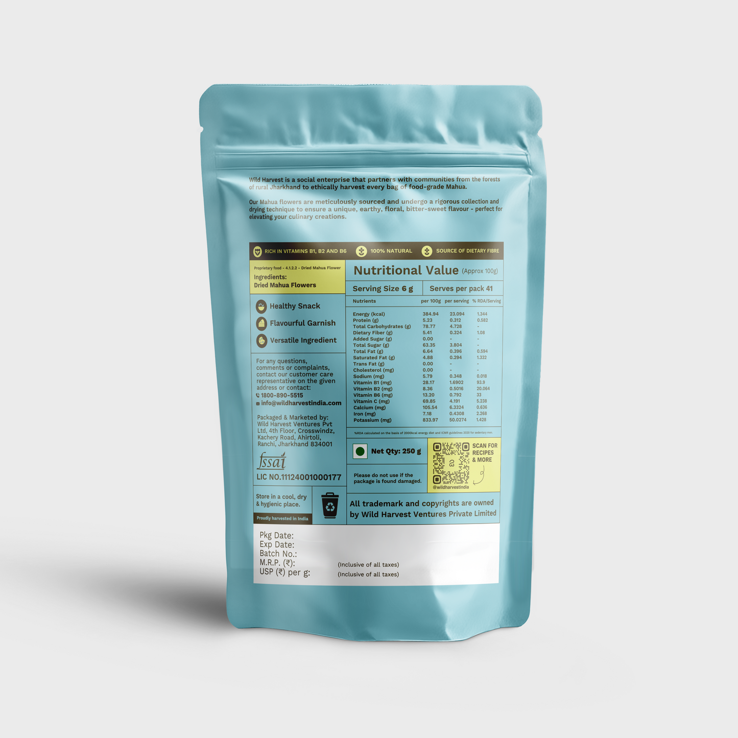 DRIED MAHUA FLOWERS (250G)