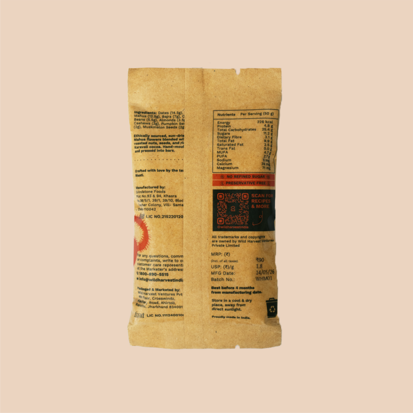 MAHUA ENERGY BAR (50G)